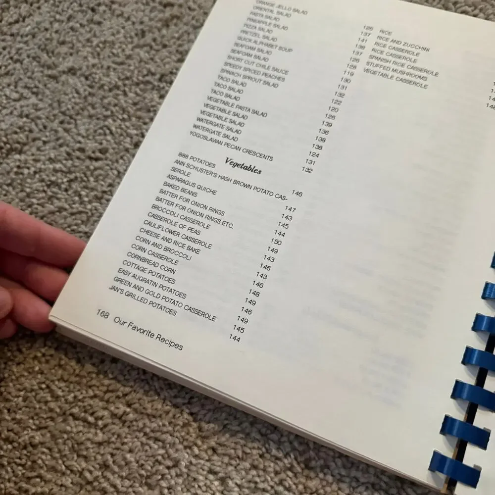 Vintage Our Favorite Recipes Regional Cookbook St. Cabrini Parish Springfield IL